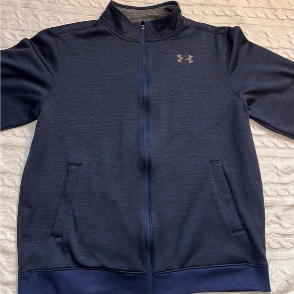 UNDER ARMOUR H STORM NAVY BLUE 1/4 ZIP - Picture 3 of 8